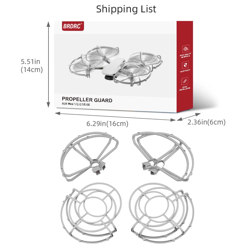 BRDRC Propeller Guard for DJI Mini 4K/Mavic Mini 1/2/SE Drone Accessory