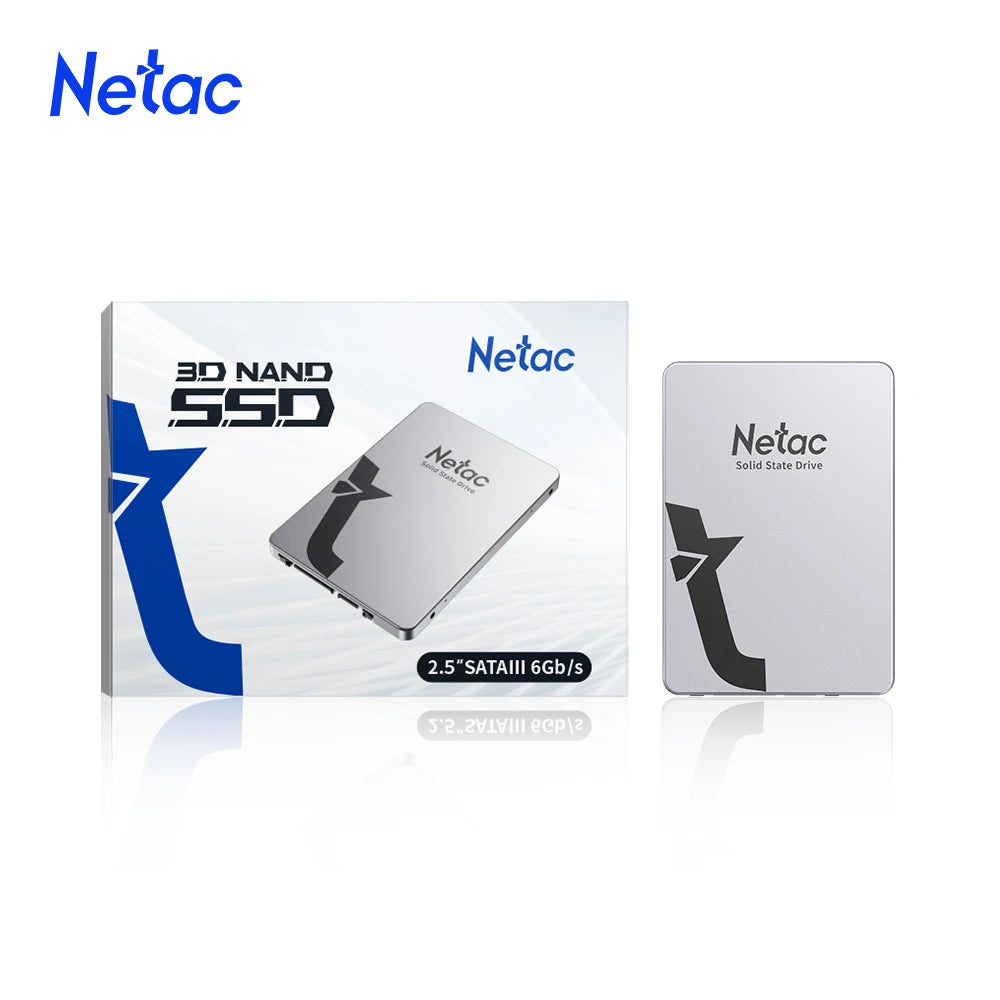 Netac SATA SSD 2.5" Available in 128GB, 256GB, 512GB, 1TB AND 2TB.