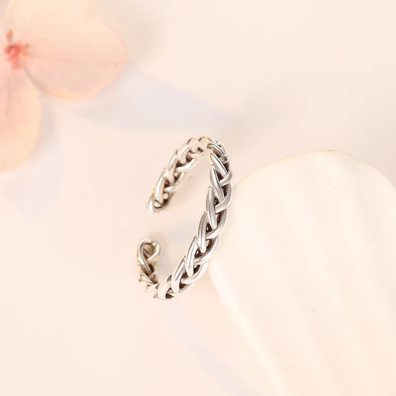 925 Sterling Silver Adjustable Ring