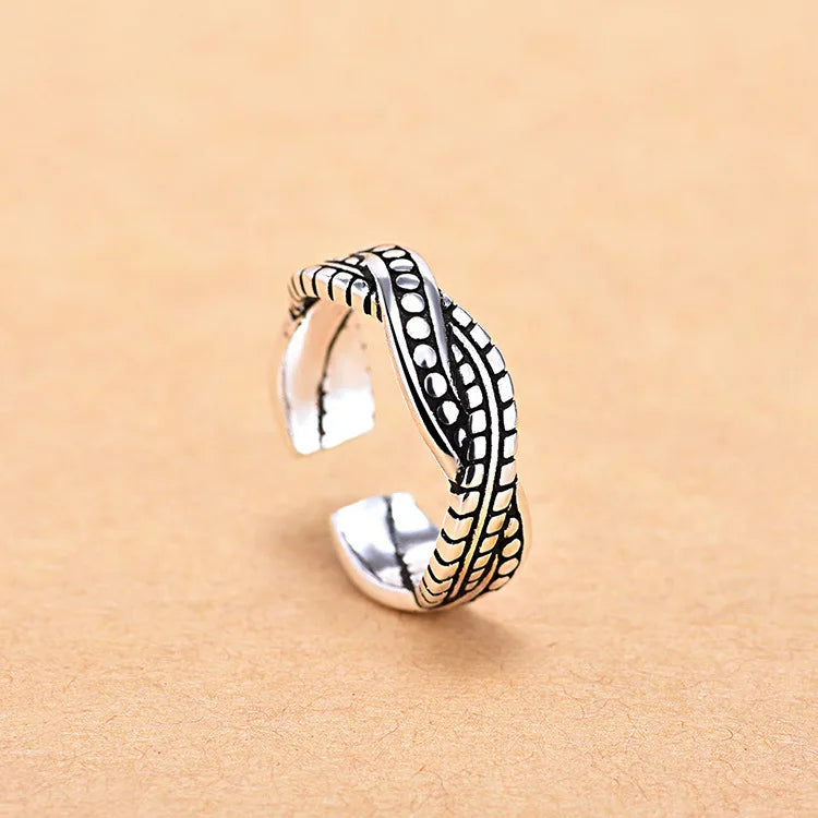 925 Sterling Silver Adjustable Ring