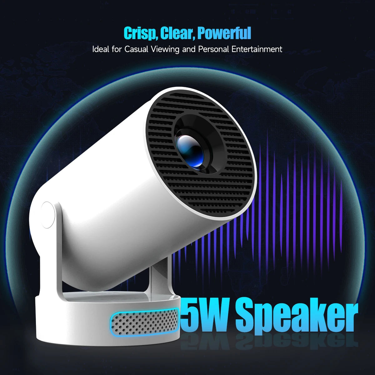 Magcubic HY300 Pro Projector HD. With 5W Speaker, Android 11, 8000 Lumens, WiFi 6 and BT5.4.