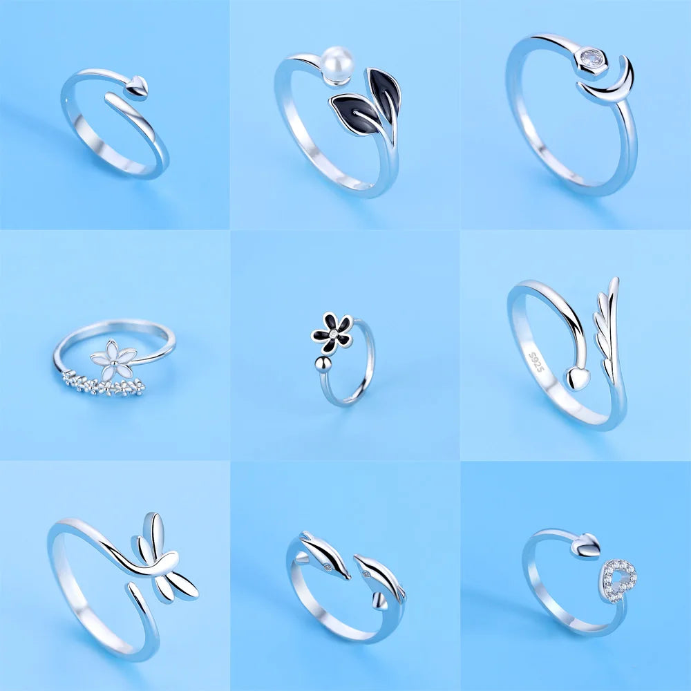 925 Sterling Silver Adjustable Ring