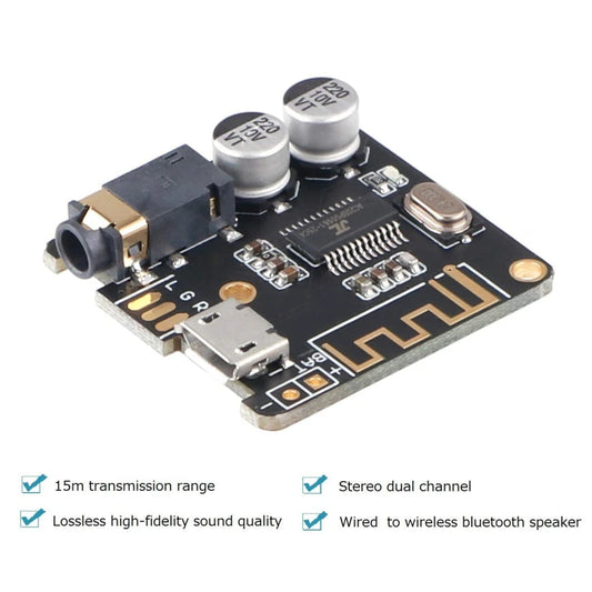5.0 Bluetooth Audio MP3 Receiver Board Stereo Support