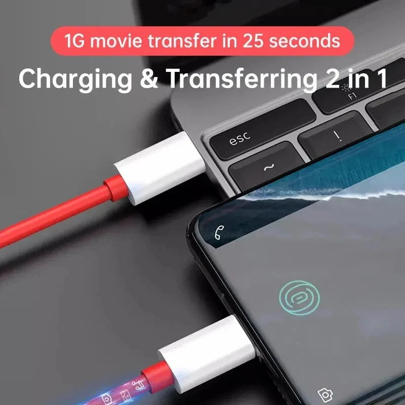 Oneplus USB Type C to Type C PD 65W Super Fast Charging Data Cable