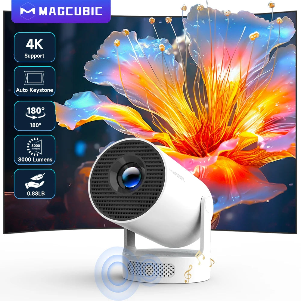 HY300 Pro Magcubic Projector Android 11 HD With Dual WiFi 290ANSI BT5.0