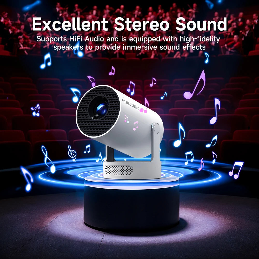 HY300 Pro Magcubic Projector Android 11 HD With Dual WiFi 290ANSI BT5.0